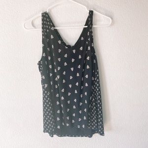 old navy: (LG) black loose tank top